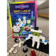 Snap Circuits: BRIC Light - 3D Building & Electric Circuit Kit, Light-Up Bricks Construction, DIY 10+ Projects, Snap Assembly, STEM Play Toy, Kids 8+
