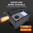 thumbnail image 2 of Hcalory 8KW Diesel Air Heater 12V/24V DC & 110V AC W/ bluetooth Parking Heater, 2 of 4