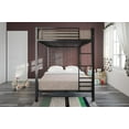 DHP Sidney Full over Full Metal Bunk Bed, Black