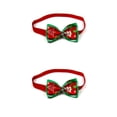 thumbnail image 2 of Collares para mascotas Corbata para perro Multicolor Surtido Corbata para perrito pequeño Adorable Decoraciones navideñas trenzadas de moda Methold CBP387650, 2 of 5