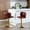 Burgundy, variant on Swivel Barstools with Tufted Back | Adjustable for Home and Pub | PU Leather Main Material | Resolves Uncomfortable Seating