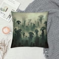 thumbnail image 2 of Leisuo Foggy Forest Body Pillow Cover Misty Fir Hipster Vintage Nature Parks Wood Cloud Tree Long Pillow Case Protector with Zipper Soft Pillow Cases Covers for Bed White, 2 of 5