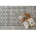 thumbnail image 4 of Ambient Rugs Bordered Transitional Rug - 2 ft. x 4 ft., Light Grey, Accent Rug with Geometric Pattern, 4 of 9
