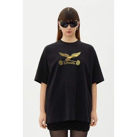 Liftwaffe Gold Gym Powerlifting Strongman T-Shirt, for men & women, up to size 5XL