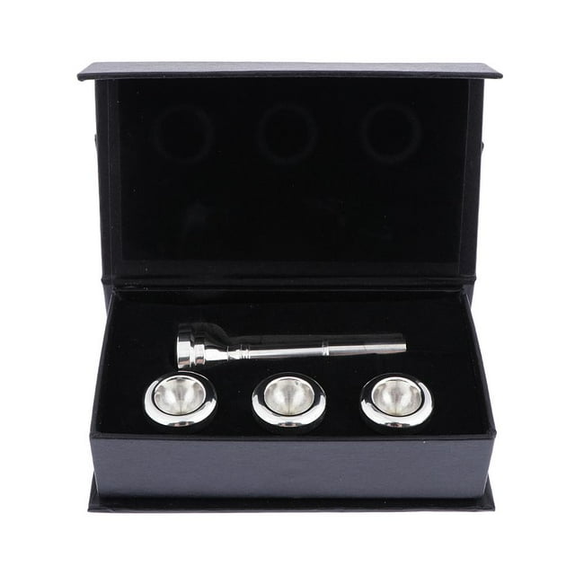 Boquilla de trompeta metálica, 7C, 5C, 3C y 1.5C (Accesorios para instrumentos musicales) Plata