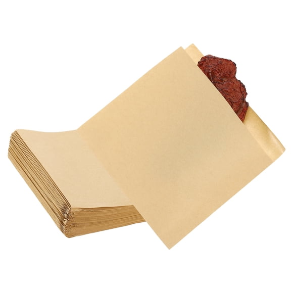 Uxcell 5.91x5.91 Inch Paper Sandwich Bags, 100 Pcs Double Side Pastry Bag Small Double Side Pastry Bags for Bakery Treats Light Brown