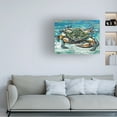 thumbnail image 2 of Trademark Fine Art Carolee Vitaletti Blue Palette Crab I Canvas Wall Art - 14x19, 2 of 5