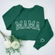 thumbnail image 2 of Sudaderas Penkiiy Mama para mujer Sweatshirt crewneck de gran tamaño holgado Suéter de manga larga para el Día de la Madre L Verde, 2 of 9
