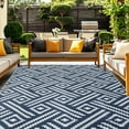 thumbnail image 1 of Outdoor Rug x Ft Outdoor Plastic Straw Rug for Patio Reversible Out Door Carpet for Camping Deck Rv x Area Carpet Balcony Porch Backyard and, 1 of 9
