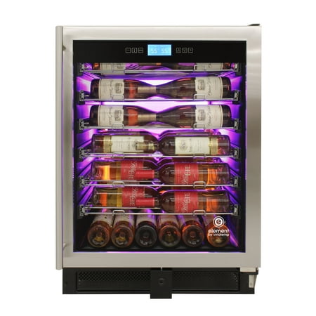 Vinotemp - 41-Bottle Wine Cooler - Stainless steel