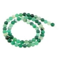 thumbnail image 1 of Yinanstore Perles Naturelles Vert Rayé Agate Inachevée Perles Rondes Entretoise 4mm-10mm - Vert, 6mm, 1 of 8