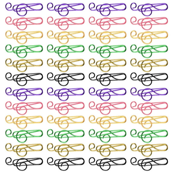 MLINS  85 Pcs Fancy Creative Paper Clip Colored Clips Fastener Gift