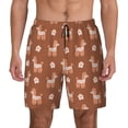 thumbnail image 2 of Picia Cute Poodle Dog pattern Mens Swim Trunks with Compression Liner Stretch Beach Shorts Quick Dry with Zipper Pockets No-Chafing Board Shorts-X-Large, 2 of 9