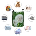 thumbnail image 4 of Goofa Dandelion Flower In The Meadow Printed Circular Hamper,Laundry Basket with Handles,Storage Baskets Foldable,Large Capacity Laundry Hamper-Small, 4 of 6