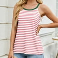 thumbnail image 4 of Women's Sleeveless Striped Tank Top Summer Fashion Color Block Shoulder Casual Comfortable Breathable Stretch Fit Tee, 4 of 8