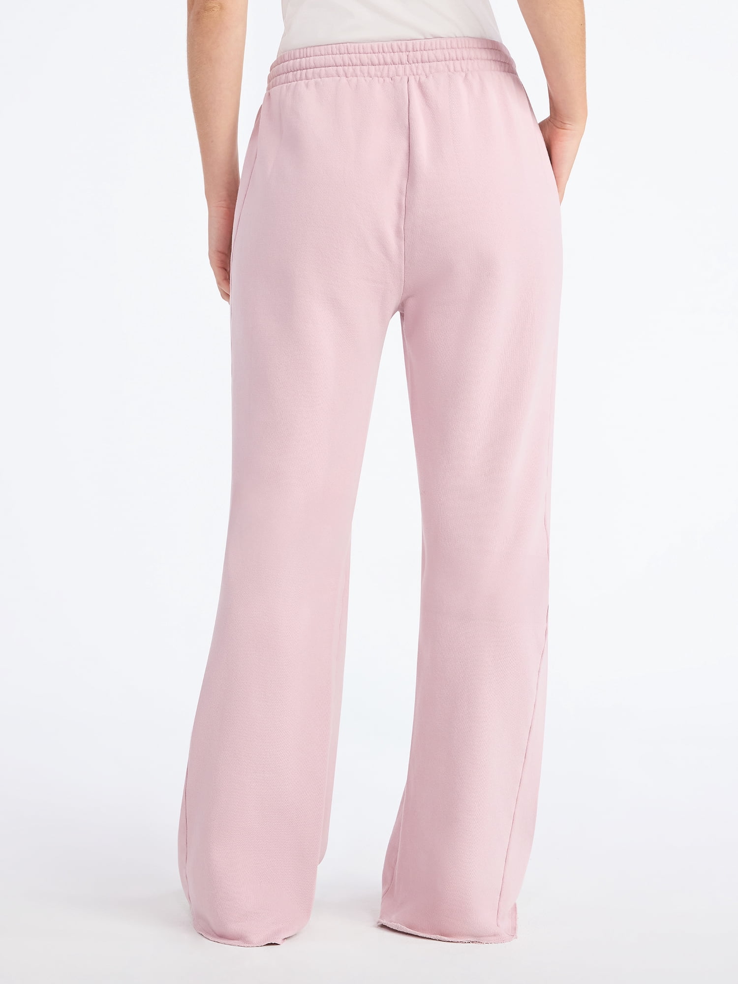 Scoop Women’s and Women's Plus Mineral Washed Fleece Flare Leg Sweatpants, Sizes XS-4X