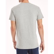 Hanes Men's T-Shirt Pack, Moisture-Wicking Stay-Tucked Undershirts, Black/Grey/Blue, 6-Pack Assorted 3XL