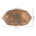 thumbnail image 3 of TFCFL 18'' Boho Ceiling Fan Light Rattan Caged Flush Mount Fan Chandelier Lamp 6 Speeds with Remote Control, 3 of 24