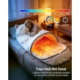 thumbnail image 2 of New Giant Fluffy Plush Cat Sleeping Bag for Human Adults, Funny Cozy Soft Warm Blanket Animal Shaped Envelope Camping Travel, 2 of 7