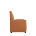 thumbnail image 6 of Manhattan Comfort Anna 19.69" Faux Leather Armless Dining Chair in Brown (2 Pc), 6 of 11