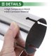 thumbnail image 5 of Tubo recto de entrada de 3.5" Unique Bargains T304 Acero inoxidable Tubo de escape Tubo de 6" de longitud Doble cortado Pulido de superficie Tono plateado, 5 of 7