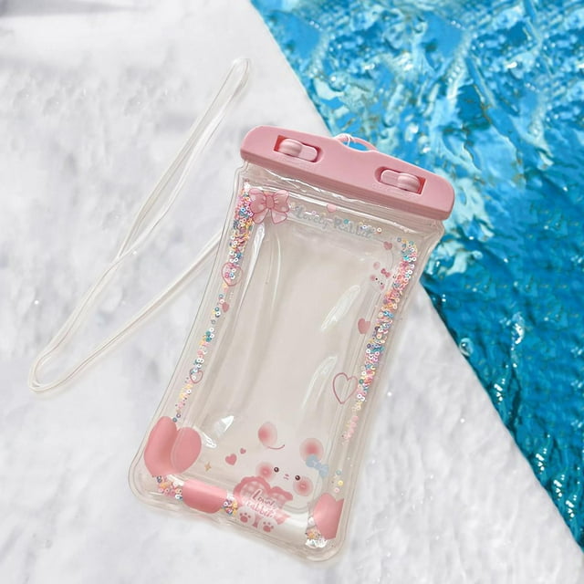 Caja multiusos impermeable Perfecl para teléfono acuático PVC Amarillo