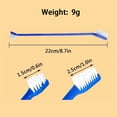 thumbnail image 2 of Long Handle Double Head Pet Toothbrush Dog Cat Oral Care Brush Teeth Cleaning Hygiene Tool for Small Medium Large Pets Dental Grooming Supply Pet Oral Care Essential, 2 of 2