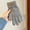 Gray, variant on Unisex Maillard Color Gloves, Fashionable Winter Warm Cycling Gloves, Trendy Thermal Gloves for Urban Commute or Street Style,Coffee