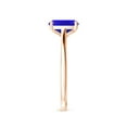 thumbnail image 3 of ANGARA Natural Prong-Set Cushion 1.6 ct Tanzanite Solitaire Ring in 14K Rose Gold for Women (Size-8x6mm) | December Birthstone, Birthday, Anniversary, Jewelry Gift for Women | Natural Tanzanite Ring, 3 of 8