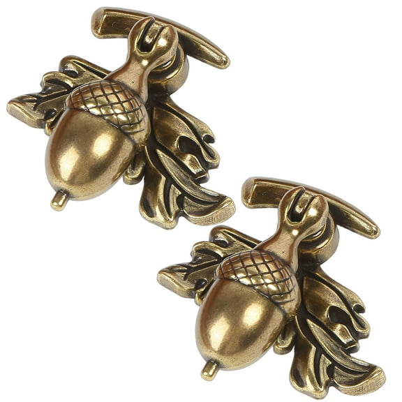 HIBIBUD 2Pcs Acorn Shaped Cabinet Knob,Elegant Ornament Cabinet Knob Acorn Shaped,Comfortable Grip Acorn Shaped Drawer Pull,Style1