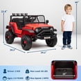 thumbnail image 2 of Garvee 12V Kids Ride on Car with Remote Controller, for Children 3-6 Years, Red, 2 of 8