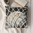thumbnail image 3 of SHANXI Popular Ball Sports Throw Pillow Cases Retro Basketball Black Decorative Pillow Covers 20x20in, 3 of 5