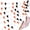 Orange Black White, variant on 100 Ft Blue Dark Blue and White String Flags Pennant Banner Hanging DIY Triangle Bunting Blank Banners for Grand Opening,60 Flags