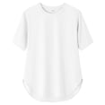 thumbnail image 3 of DuoJiaJ Summer Women's Short Sleeve Cool Top 5 Quarter Sleeve T Shirt Spring Summer Yoga Wear Long Stretch Women's Thermal Underwear Set -Lined White L, 3 of 3
