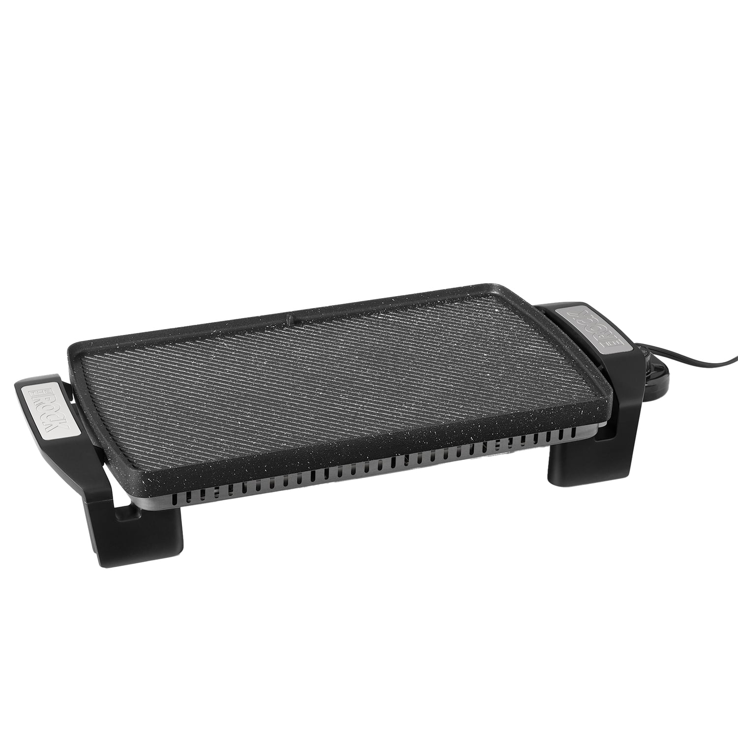 THE ROCK by Starfrit 16.5 In. x 9.75 In. Electric Reversible Grill/Griddle, 024427-002-0000