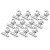 Unique Bargains Silverr Paper Metal Round Clips Office Stationery Clamp