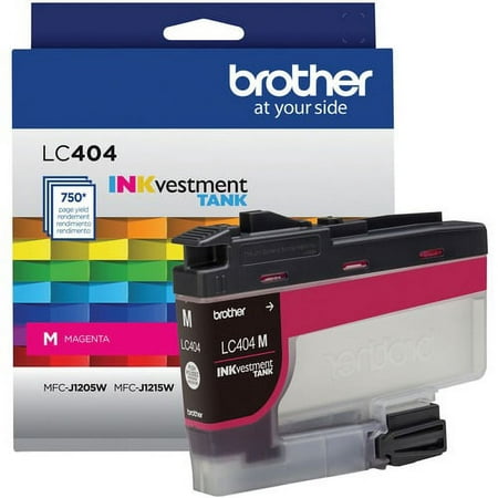 Brother INKvestment LC404M Original Standard Yield Inkjet Ink Cartridge - Single Pack - Magenta - 1 Each - 750 Pages | Bundle of 5 Each