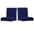 thumbnail image 1 of Bearachild Paquete de 2 fundas sólidas para sillas de comedor, funda protectora Universal para muebles de oficina, Protector exterior, funda giratoria, Decoración del hogar Azul Bearachild HA012490-12, 1 of 5