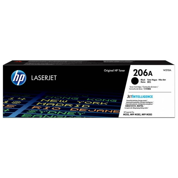 Cartucho de Tóner HP LaserJet 206A Negro W2110A
