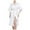 Z-9-White, variant on Celivon Womens Lacee Lingerie Long Sleeve Ice Silk Nightgown Cozy Oversized Pajamas