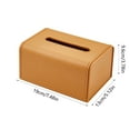 thumbnail image 3 of YiJuHui 2pcs Frosted Leather Tissue Box with U-Shaped Wide Mouth, Spring Base, Odor-Free Soft Rubber, for Living Room, Bedroom, Office Corner Cabinet B, 3 of 6