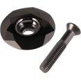 thumbnail image 1 of 1 pieza Tapa superior de la barra de dirección Tapa de aluminio con tornillo para MTB Carretera Bicicleta de montaña（Plateado）, 1 of 5