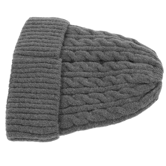 WRITWAA Light Grey Women's's Thermal Hat Soft Knit Beanie Fleece Lined for Decoration Use Size One Size