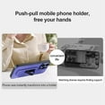 thumbnail image 5 of For iPhone 13 Pro Max Case PC+PU Leather Phone Cover with Push-pull Kickstand - Fluorescent Yellow, 5 of 5