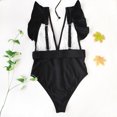 thumbnail image 6 of WREESH Womens One Piece Swimsuits Fashion Solid Color Comfortable Loose Sleeveless Swimsuit Top Blouse Casual Bathing Suits Black, 6 of 9