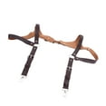 thumbnail image 6 of Men Suspenders Adjustable Sturdy Vintage Style PU Leather Renaissance Men Suspenders for Parties Business Gatherings Brown Free Size, 6 of 8