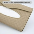 thumbnail image 4 of Car Tissue Holder - Sun Visor Napkin Holder, PU Leather Backseat Tissue Case for Truck (Beige), 4 of 10