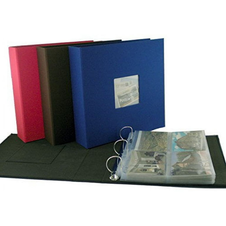 post card binder 4x6 Large Postcard Album Sleeves (for 4x6 Postcards) Set Of 10