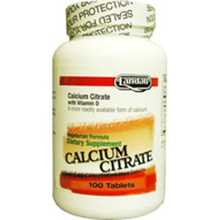 Landau Kosher Calcium Citrate with Vitamin D - 100 Tablets