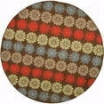 thumbnail image 4 of Martha Stewart  by  Puzzle Geometric Wool Rug Mulberry 5'6" x 8'6" 6' x 9', 5' x 8' Indoor Living Room, Bedroom, Dining Room Rectangle, 4 of 5